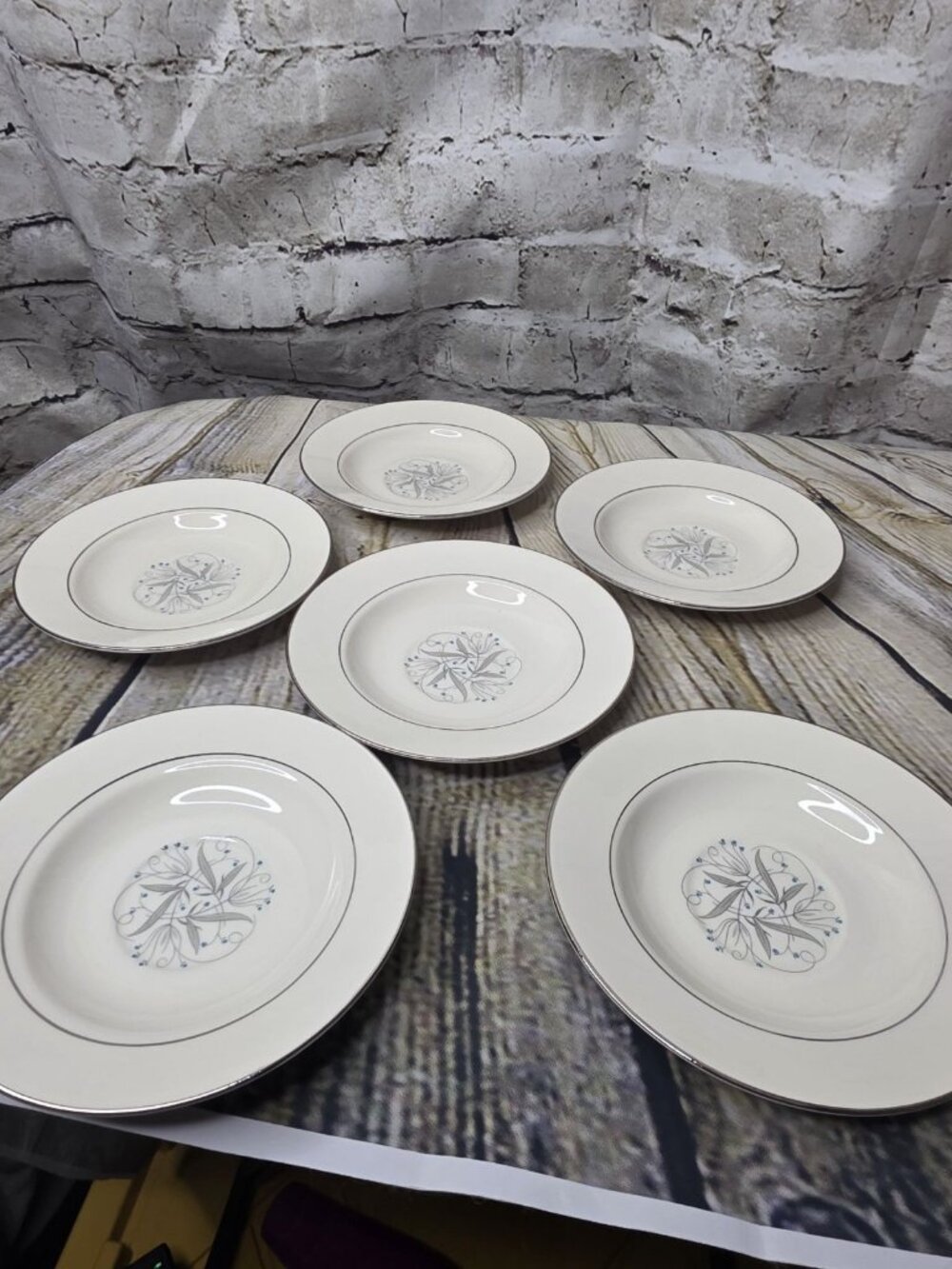 Vintage Homer Laughlin Celeste Bread Plates Berry Saucers Set Of 6